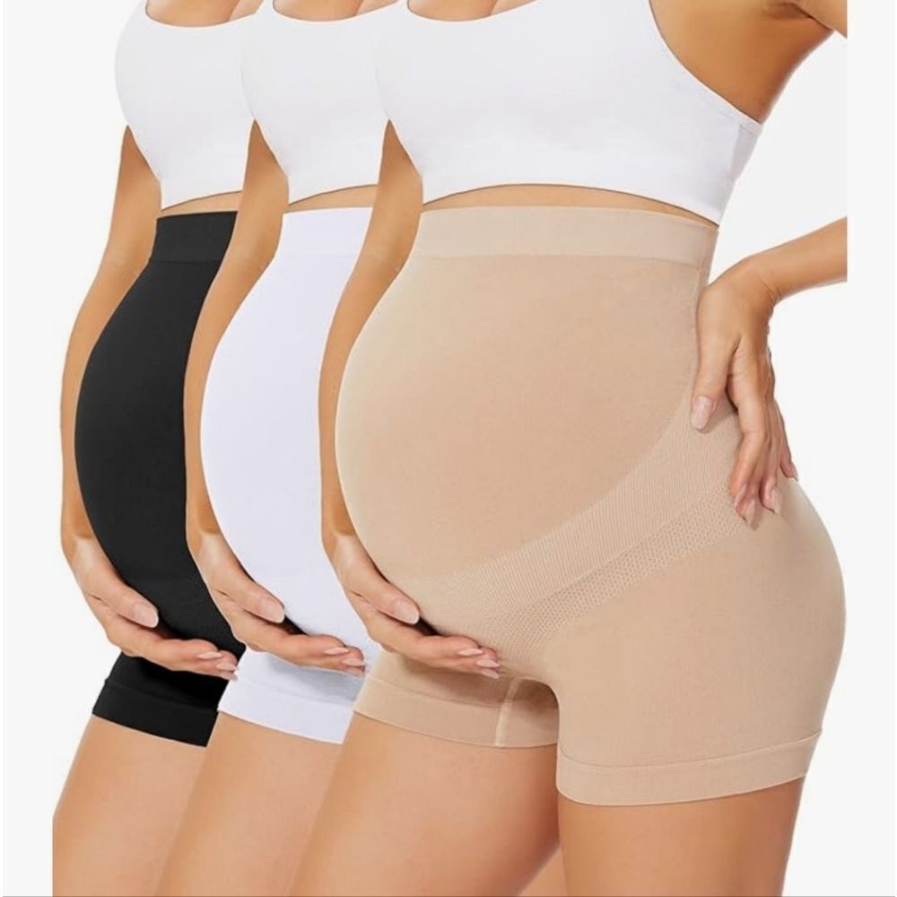 Belevation Mama Mid-Thigh Short - Comfortable Tummy Control Shapewear sz L